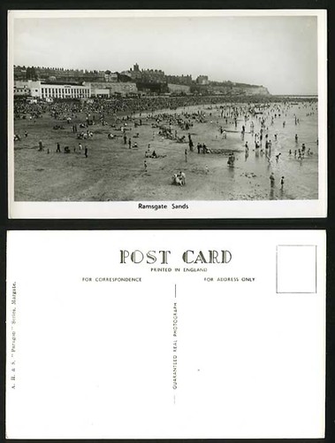 Ramsgate old postkarte - r.p.,