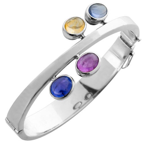 Saphir armband weißgold - armband,