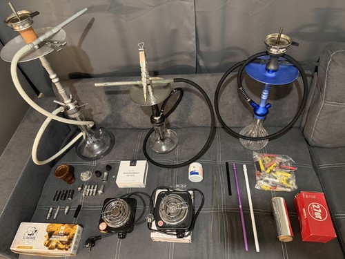 Shisha wasserpfeifen set - 3x,