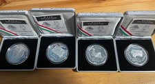 4x 1oz Mexiko Silbermünze Präcolumbianische Maya Serie 1994 PP kein Libertad