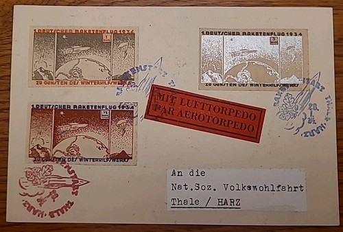 Ak karte raketenpost - 10,