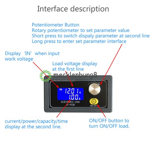 New electronic load constant - new,