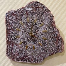 Leopardenjaspis Wanduhr Edelsteinuhr Idar-Oberstein