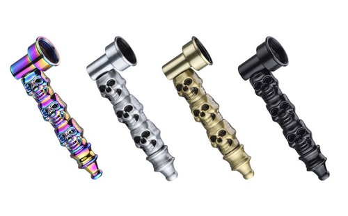 Champ high metallpfeife skull - high,