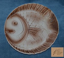 Sarreguemines TELLER  Fisch Atelier d'Art Du Revernay 