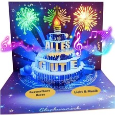 Geburtstagskarte Musik Licht