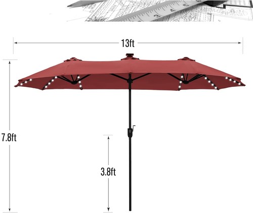 Sonnenschirm gartenschirm - 4m,
