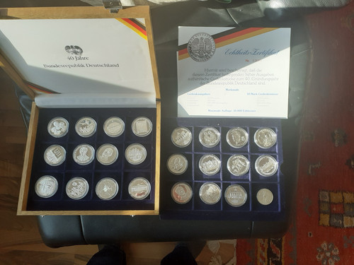 Münzsammlung jahre - münzsammlung, 40