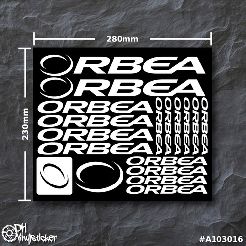 Orbea stickersatz weiß - weiß, |
