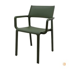 Nardi Armlehnstuhl Stuhl Gartenstuhl Outdoor agave Polypropylen stapelbar grün