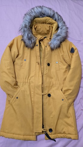 Damen winterparka senfgelb - damen, in