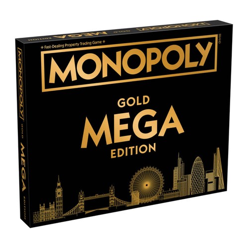Monopoly mega gold edition - gold,