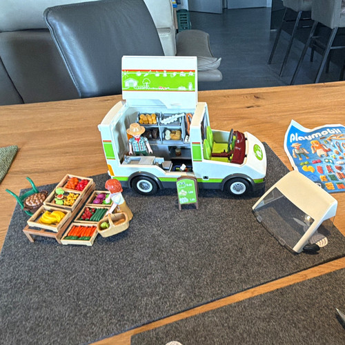 Playmobil markt verkaufswagen - playmobil, markt-/verkaufswagen