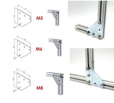 1x 5x 10x PV Solar Aluprofile Sigma Bosch Winkelverbinder 90° M5 M6 M8