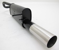 NOVUS Sportauspuff Endschalldämpfer 1x90mm RL passend für SEAT IBIZA 6J / 6P 