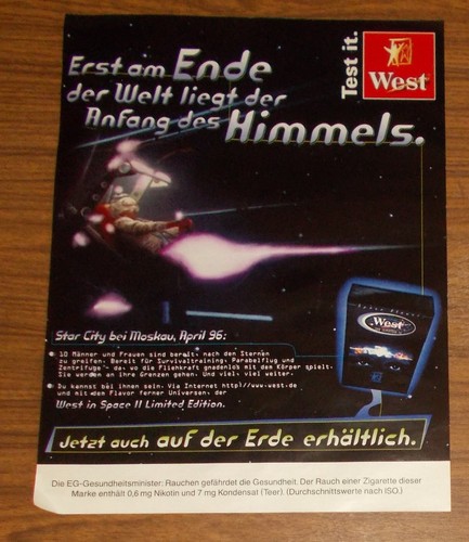 Seltene werbung west space - seltene,