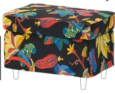 IKEA Bezug Strandmon Hocker stigsbo Bunt NEU OVP Hockerbezug schwarz Bunt