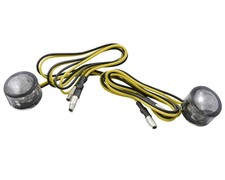 Blinker Mini Paar LED Motorrad  Shin YO MICRO PIN zum Einbau, getönt,18x13mm
