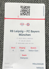 Sammler RB Leipzig - Ticket FC Bayern München E-Ticket 20.01.2023