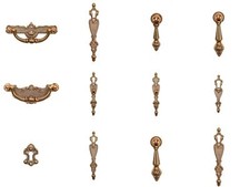 Möbelgriffe für Antik und Stilmöbel Buffet Schrank Griff Gründerzeit Jugendstil