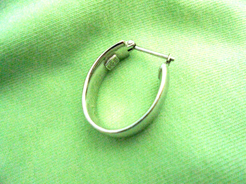 Einzelner silberohrring 925 - silberohrring,