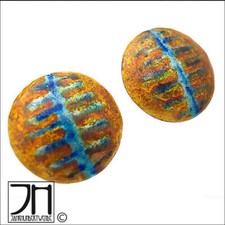 60er Jahre Emaille Ohrclips