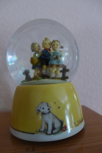 Hummel schneekugel spieluhr - schneekugel,