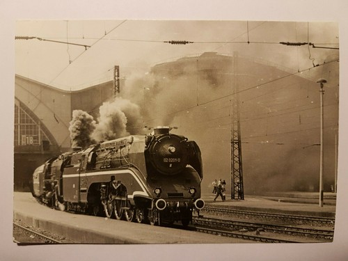 Postkarte dampflokomotive - ak,