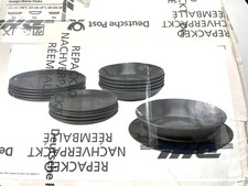 Ikea Färgklar Service 18-tlg. mattiert dunkelgrau