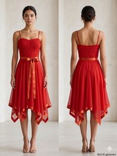 Rotes cocktailkleid s - rotes,