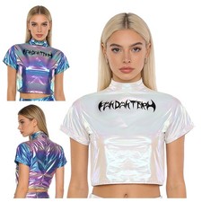 Damen Glänzend T-Shirt