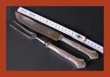 Tranchierbesteck  90 versilbert  Kleeblatt Marke  Dresdner Barock