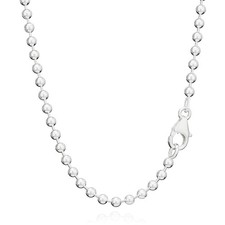 925 Sterlingsilber Kugel Kette
