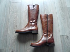 TAMARIS Damen LEDER Stiefel Gr.38 cognac braun Schuhe Boots Stiefelette NEU !!