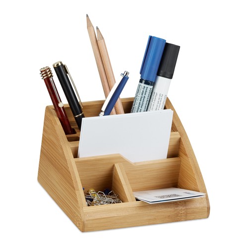 Schreibtisch organizer bambus