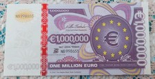 1 Million Euro/ Souvenir Euro Nr. NB 998655 Papier Banknote/Geschenkidee