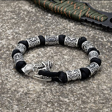 Paracord Wikinger Armband Runen Armband Rocker Schmuck Axt Armband Valhalla Odin