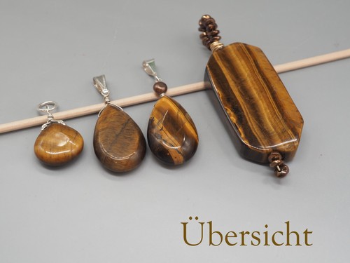 Edelstein anhänger tigerauge - anhänger,