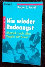 NIE WIEDER REDEANGST  Roger E