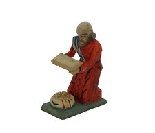 Grulicher Krippenfigur, König Melchior,  Holz geschnitzt  > 7 cm <  (# 14613)