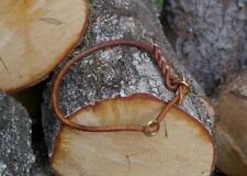 Rundlederhalsband braun m