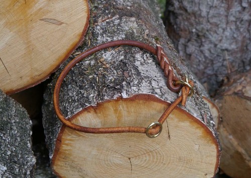 Rundlederhalsband braun - , m
