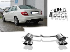 Fox Duplex Sportauspuff Mercedes C-Klasse W204 S204 4-Zylinder Limousine u. T-Mo