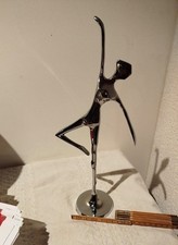 Vintage Chrom Figur / Skulptur