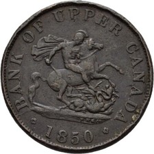 Kanada Bank Token 1 Half Penny