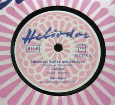 UDO JÜRGENS Schwarzer Kaffee aus San Juan / Sweet Mary HELIODOR 780154 SCHELLACK