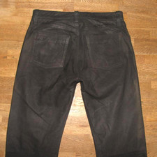 " MODEKA Roadwear 59 " He.- LEDERJEANS Biker  Lederhose schwarz ca. W33-34"/L33"