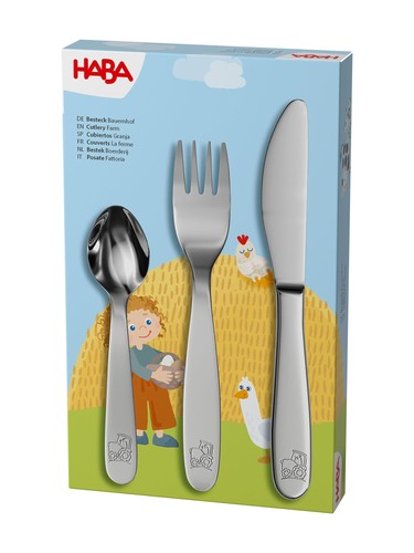 Haba besteck set bauernhof - besteck-set,