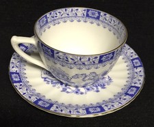 2er Gedeck - China Blau - Seltmann Weiden - Kaffeetasse & Untertasse