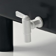 Ablaufhahn Kunststoff weiß